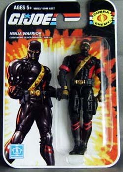  GI Joe Real American Hero 3.75 BLACK DRAGON Ninja Warrior Action Figure Wave 01