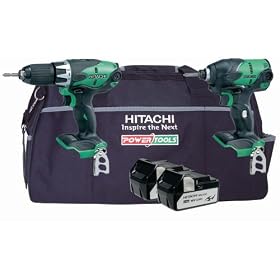 Hitachi KTL218S 2 Piece 18V Kit with DV18DSL/JL + WH18DSL/L4 + Bag