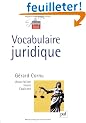 Vocabulaire juridique