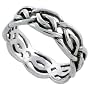 Sterling Silver Celtic Band  1 4 Thick