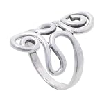 SilverBin Sterling Silver High Polish Swirl Fashion Ring