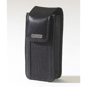 Black Prima Blackberry Pearl Premium Leather / Nylon Holster Case