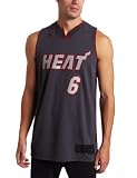 NBA Men's Miami Heat Lebron James Graystone Swingman Jersey (Grey, XX-Large)