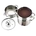 Kitchen & Housewares : Fagor Stainless-Steel 2-Quart Double Boiler with Steamer Insert