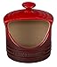 Le Creuset Stoneware 10-Ounce Salt Crock, Cerise (Cherry Red)