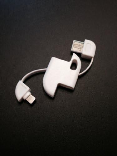Cs88 White 3" Usb to Lightning Key Chain Charger Portable Travel Cable (Works with Apple Iphone 6 Plus Iphone 5 S Ipad Ipad Mini Air Nano Ipod Touch)