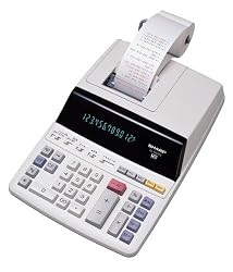 Sharp EL-1197PIII Heavy Duty Color Printing Calculator with Clock and Calendar