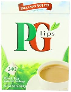 PG Tips Black Tea, Pyramid Tea Bags, 240Count Boxes (Pack of 2)