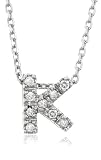 K10 WG ダイヤモンド イニシャルネックレス 216516NHN1884
