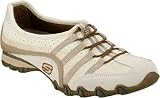 Skechers Women's Bikers Point Blank Slip-on Shoes,Off White,6.5 W US