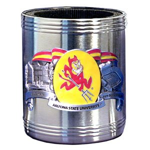 Arizona State Sun Devils Stainless Steel Beverage Can Cooler - NCAA College Athletics Fan Shop Sports Team Merchandise