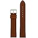 Tech Swiss Extra Long Watch Band Genuine Leather Calfskin Light Brown 20 millimeters
