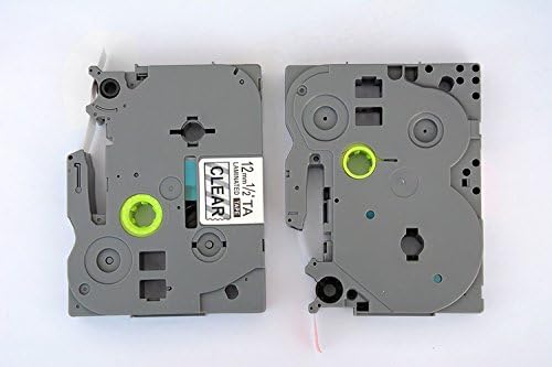 Nextoner Compatible P-Touch Laminated Labeling Tape Replacement for Brother TZe-131 TZe131 TZ131 TZ-131 Black on Clear Cartridge Adhesive 1/2Inch 26.2ft 12mm Width 8m Length