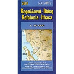 Kefalonia-Itliaca (Maps of Greek Islands)