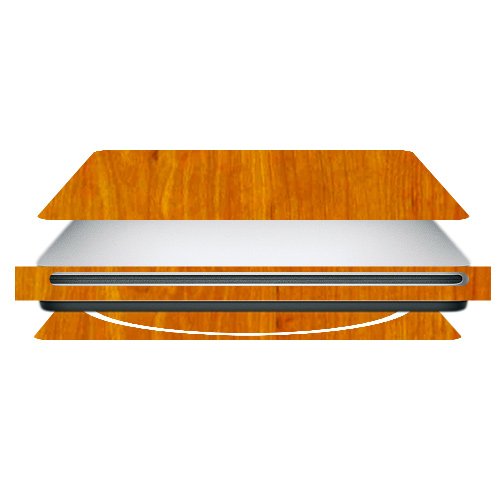 Skinomi TechSkin -Light Wood FILM Shield for Apple MacBook SuperDrive