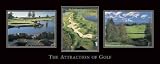 The Attraction of Golf, Art Poster, size 8