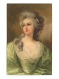 Baroque Portrait of Lady Premium Giclee Poster Print, 12x16