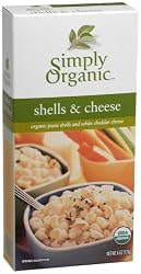 Simply Organic Organic Pasta Shells & White Cheddar Cheese, 6-Ounce Boxes (pack Of 12)
