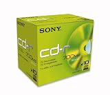 Sony | CD-R. 48x. 700 MB nach ISO-9660-MODE-1. Jewel Case.10 CD-Rs mit je 80 Minuten