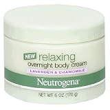 Neutrogena Relaxing Overnight Body Cream, Lavender & Chamomile, 6-Ounce Jars (Pack of 2)