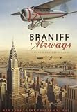 Huge Vintage Braniff Airways Manhattan New York Travel Art Poster Print Kerne Erickson