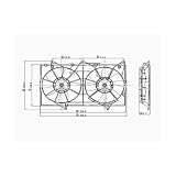 04-06 LEXUS ES300 ES-300 04-06 LEXUS ES330 ES-330 AC CONDENSER + RADIATOR COOLING FAN...