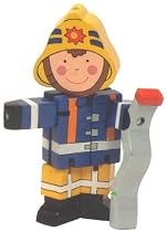The Toy Workshop - Fireman with Hose Flexi Character