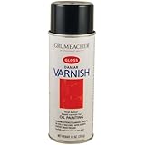 Grumbacher Damar Final Gloss Varnish Spray for Oil Paintings, 11 oz. Can, #545