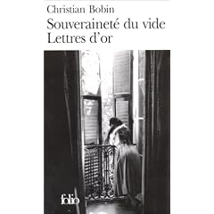 Souverainet� du vide. Lettres d'or