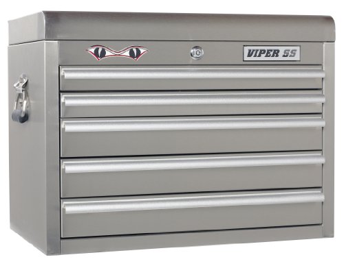 Viper Tool Storage V2605SSC 26-Inch 5-Drawer 304 Stainless Steel Top Chest