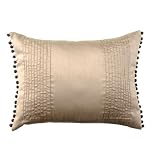 Pom Pom Cushion in Gold 30cm x 40xm (12