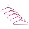 5 x Non-Slip Suit Huggable Hangers in Shocking Pink 45cm wide & 25cm high