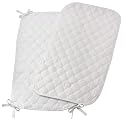 Quilted White Terry Cloth Sheet Saver - Set of 2