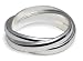 Sterling Silver Polished Rolling Ring, Size 5