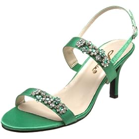 Annie Shoes Womens Janis Slingback Evening Sandal
