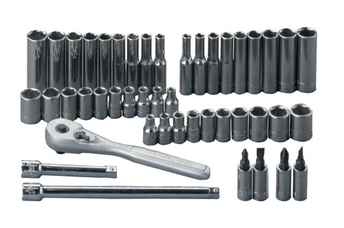 Craftsman 9-43146 1/4-Inch Drive Standard and Metric Socket Wrench Set, 45-Piece