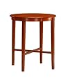 Round Solid Top Pub Table with Shaker Style Legs in Cherry Finish