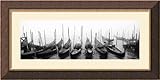 IMAGE OF Venice Gondolas Framed Art Print by Derek Harris, 48.01 in. x 23.88 in. Framed