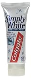 Colgate Simply White Toothpaste, Sparkling Mint, 4-Ounce Tubes (Pack of 4)