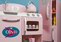 Personalized Pink Retro Kitchen - Print Diner Print Color Baby Pink - Art Default