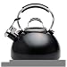 KitchenAid Gourmet Essentials 2-Quart Porcelain-on-Steel Tea Kettle, Black