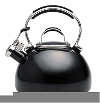 KitchenAid Gourmet Essentials 2-Quart Porcelain-on-Steel Tea Kettle, Black