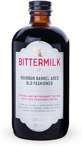 Bittermilk No.1 Bourbon Barrel Aged Old Fashioned Cocktail Mixer - 8.5 oz by Bittermilk