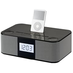 Muvid MC 9021 Lautsprecher-System f�r Apple iPod / MP3 Player mit Uhrenradiofunktion schwarz