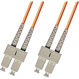 1M Multimode Duplex Fiber Optic Cable (62.5/125) - SC to SC