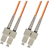 1M Multimode Duplex Fiber Optic Cable (62.5/125) - SC to SC