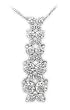 14K White Gold Diamond Pendant - 1.00 Ct.