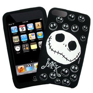 Disney© Officially Licensed Jack - The Nightmare Before Christmas Soft Silicone Protective Case Cover fits Apple iPod Touch 2nd Generation