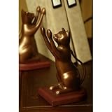 Curious Cat Bookends Pair