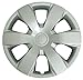 CCI IWC429-16S 16 Inch Clip On Silver Finish Hubcaps - Pack of 4